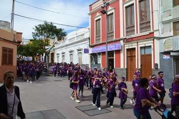 Marcha de escolares por la igualdad en Telde (Foto TA)